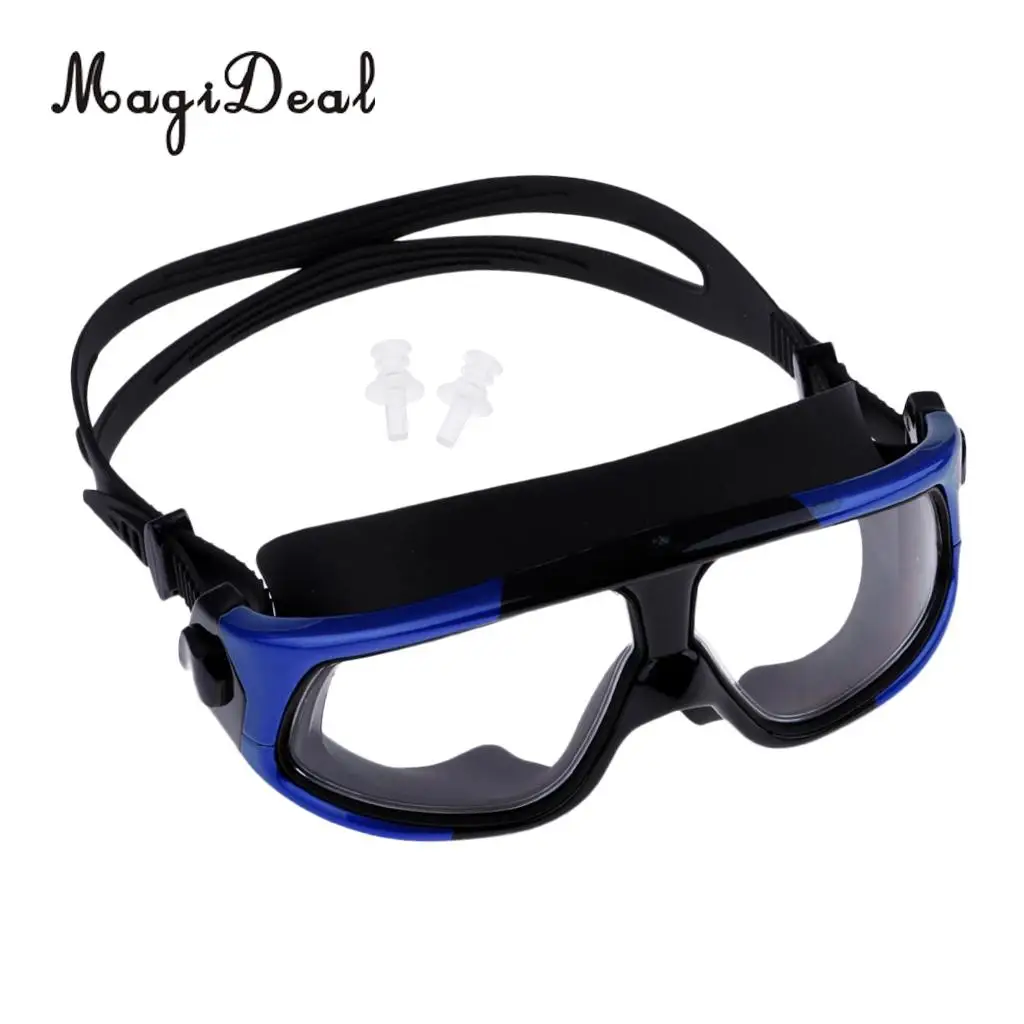MagiDeal Unisex Anti-Fog Diving Mask Snorkeling Kayak Goggles w/ Ear Plug for Water Sports Freediving Swimming SCUBA Snorkeling