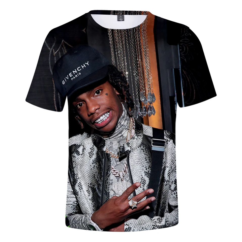 

2019 Summer YNW MELLY 3D t shirt Men/women Fashion Harajuku Hip Hop Streetwear YNW MELLY 3D Short Sleeve Men's t shirt