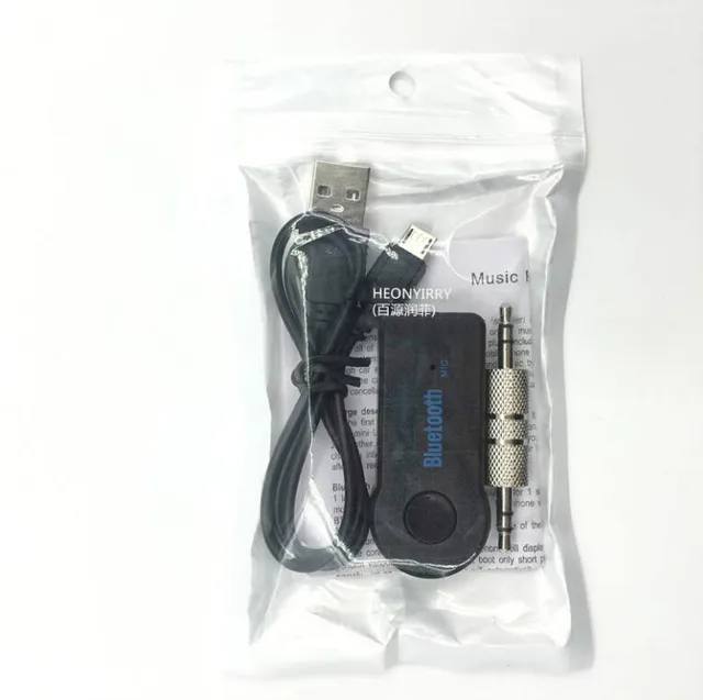 3.5MM Jack Bluetooth AUX Audio Music Receiver Car Kit Wireless Speaker