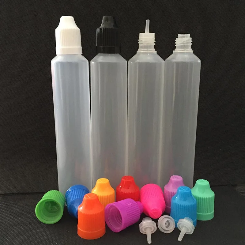 Новинка! 60 ml pe ручка многоразового E бутылка для жидкости, пустая пластиковая Пипетка бутылка с крышкой с функцией защиты от вскрытия детьми и длинный тонкий наконечник для сока