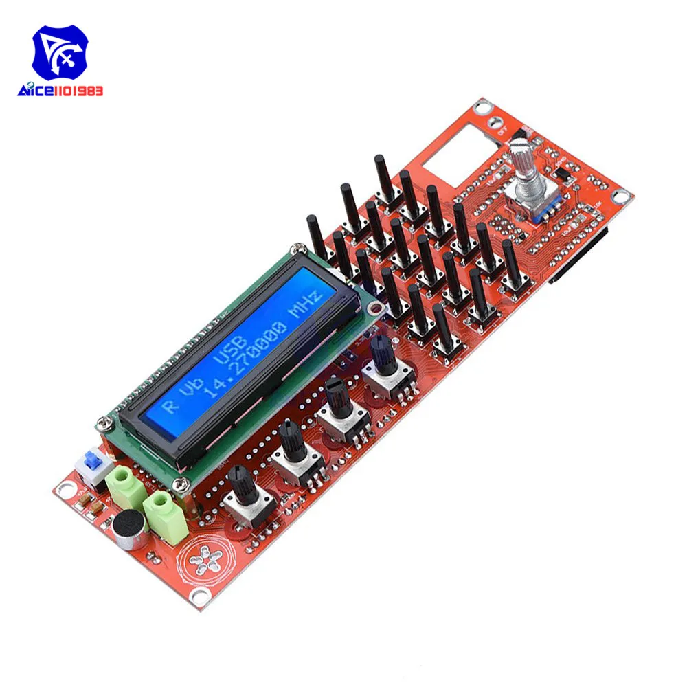  AD9850 DDS Signal Generator 12V 0~55MHz Module Adjustable Encoder Potentiometer for HAM Radio SSB6.