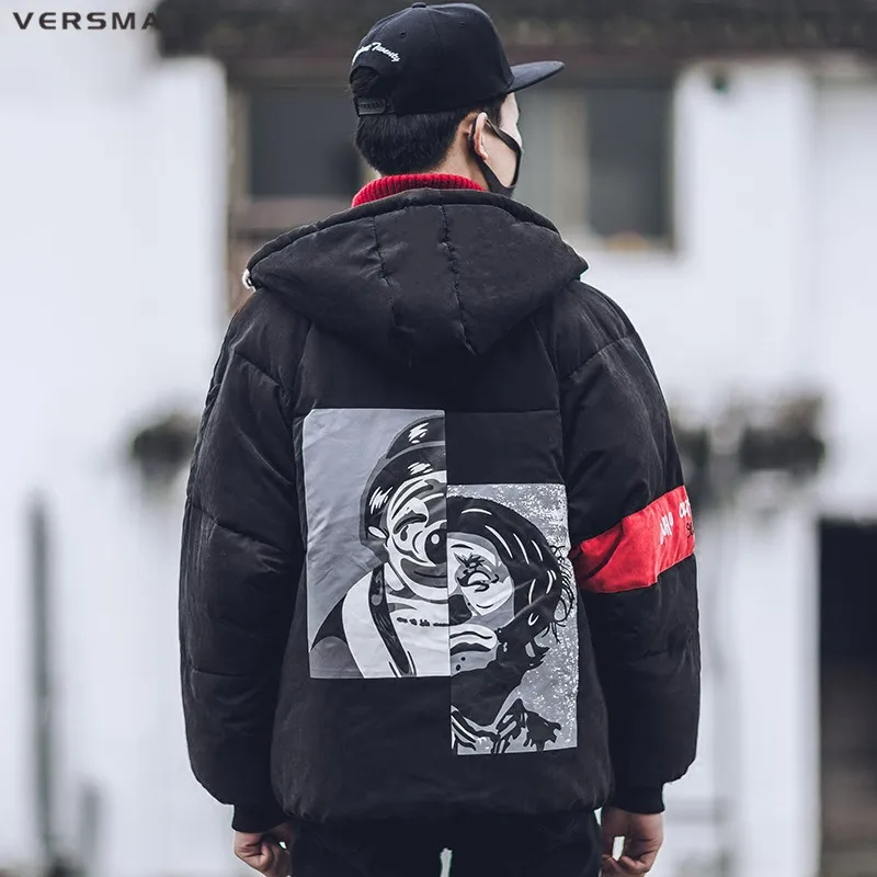 Куртка мужская зимняя с подкладкой в стиле Харадзюку|men winter jacket|warm jacketparka men |