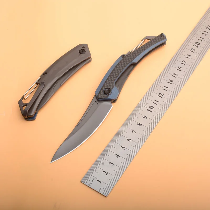 Новое поступление OEM 1225 8CR13 лезвие G10 из углеродного волокна ручка патч для