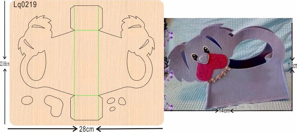 

Animal bag Wood Mould is compatible with most leading machines Mold thickness: 15.8mm