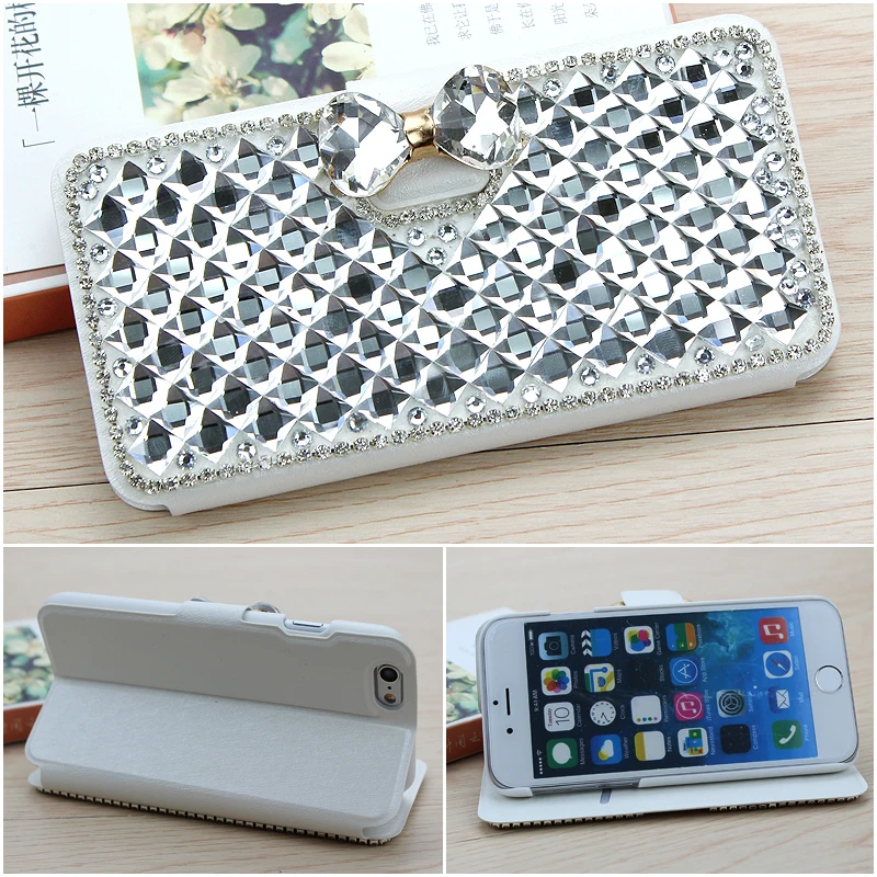 

Jamular Case For Samsung Galaxy S9 S8 Plus S7 S6 Edge S3 S4 S5 Note 8 5 4 3 Bling bowknot Crystal Diamond Wallet Flip Cover