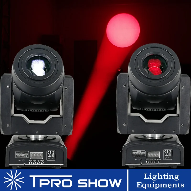 

2pcs 90W Moving Head Spot Lyre LED Stage Lights Dmx Gobo Prism Beam Effect Mini DJ Light for Party Club Wedding with Music Mode