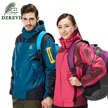DZRZVD брендовая одежда для мужчин и женщин походные куртки с капюшоном воротник Водонепроницаемая ветровка походная куртка и пальто для влюбленных 160