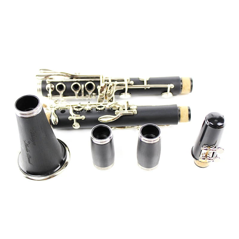 

Professional Performance Instrument B Flat Red Sandalwood Ebony Clarinet 17 Keys Bb Clarinet Silver Plated Keys Free Shipping