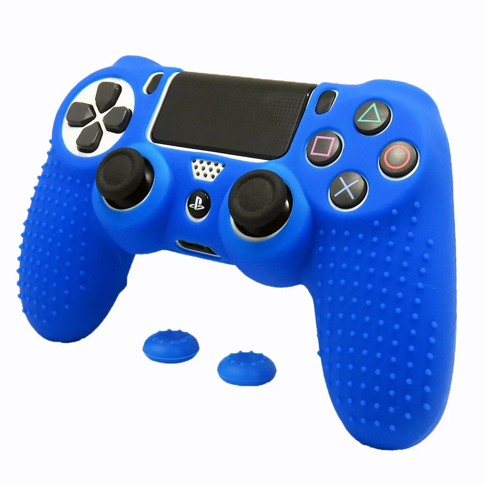 Ivyueen противоскользящие силиконовый чехол для sony Игровые приставки Dualshock 4 PS4 Pro Slim контроллер крышка с Стик Захваты шапки