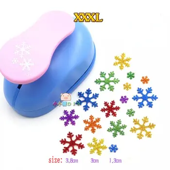 

3 inch multifunctional snowflake craft punchers scrapbooking punch for cutting 3 peices DIY Scrapbook puncher paper cutter