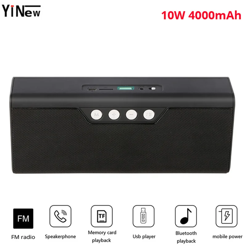 

Wireless bluetooth speaker portable mini altavoces soundbar desktop Loudspeaker with FM Radio AUX TF USB for Power Bank charger