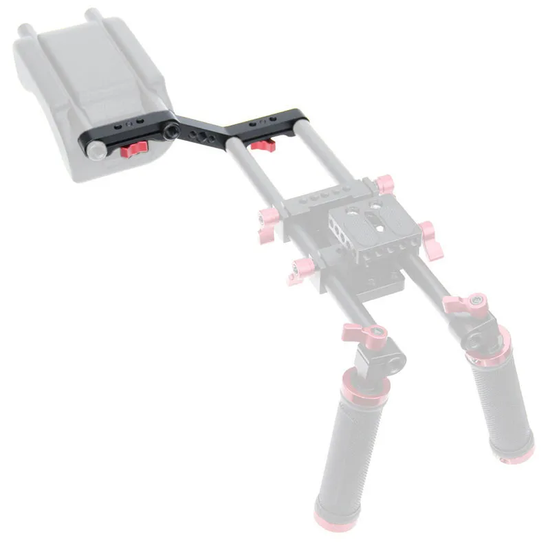 DSLR Camera Camcorder Offset Z-Shape Clamp Mount Bracket Aluminum Alloy Fr 15mm Rod Support On DSLR Shoulder Rig C1140 (3)
