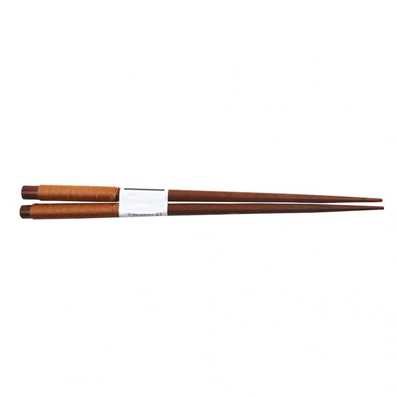 Japanese-Style Natural Handmade Wood Baby Chopsticks Japan/China Eating Ware Chop Sticks With String Round - Color: 2