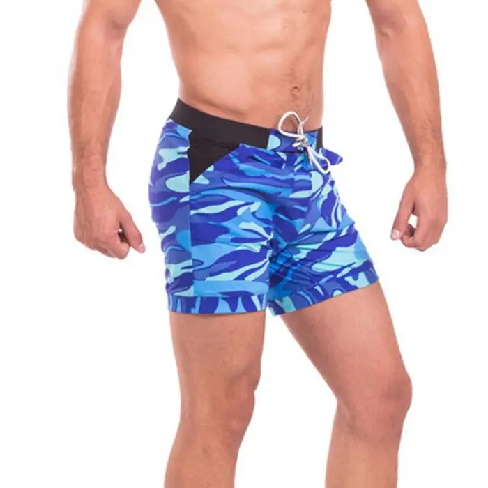 Мужские плавательные трусы купальник плавки камуфляжные пляжные трусы боксеры трусы NGD88