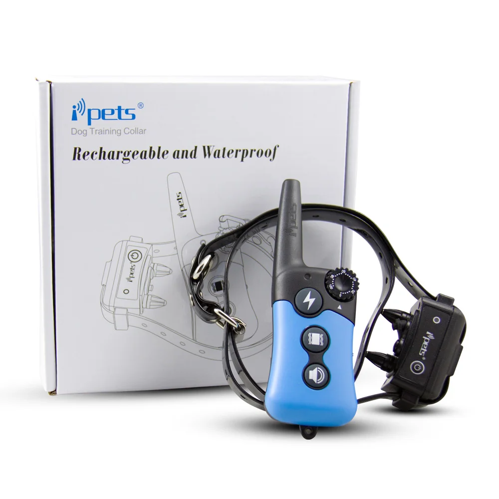 Горячая ipets PET619S 1 ошейник для собак 330yd перезаряжаемый и водонепроницаемый