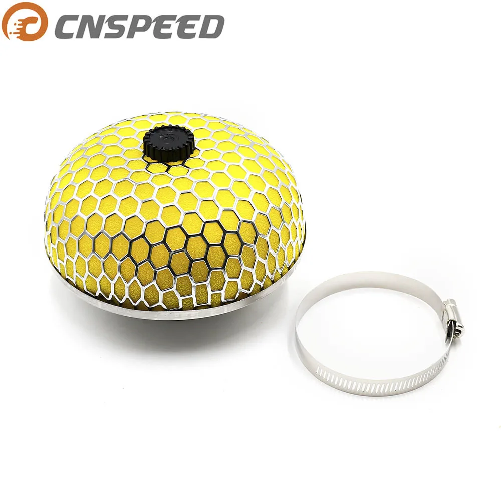 

CNSPEED 100mm Mushroom head Universal Raing Car AIR Filter Flow Air intake System Reloaded Cleaner Green Red Yellow YC100484
