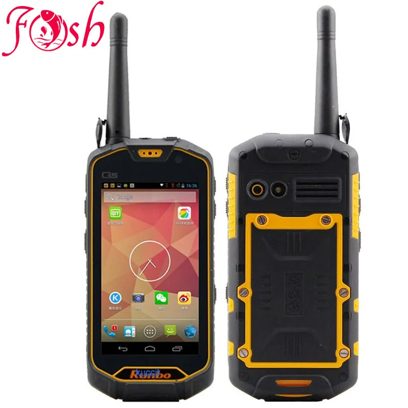 Runbo Q5 VHF UHF font b Walkie b font font b Talkie b font Smartphone IP67