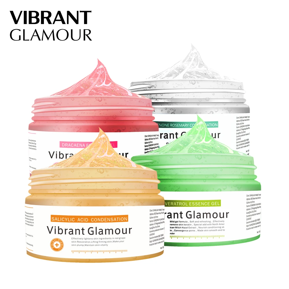 

VIBRANT GLAMOUR Gel Face Mask Salicylic Acid Acne Treatment Moisturizing Oil Control Resveratrol Essence Cream Skin Care Sets
