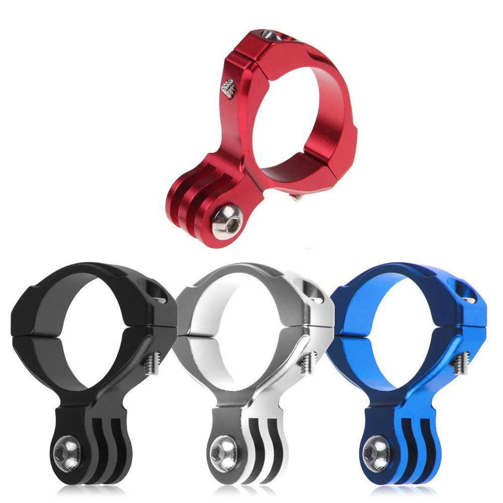 

Random Color Bike Cycle Aluminum Handle Bar Clamp Mount Bicycle Motorcycle Camera Clip Holder Bracket For Gopro Hero 1/2/3/3+ 4