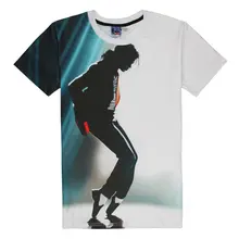 Fashion Hip Hop T-shirt Men/Women Short Sleeve 3d T-shirt Funny Print Michael Jackson Slim Summer Rock Unisex T Shirt Top Tee B0