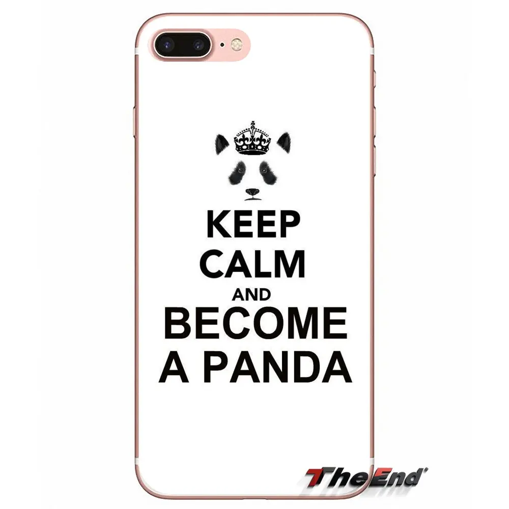 Keep Calm And Love Pandas Quote для Xiaomi Redmi 4 3 3S Pro Mi3 Mi4 Mi4i Mi4C Mi5 Mi5S Mi Max Note 2 чехол на