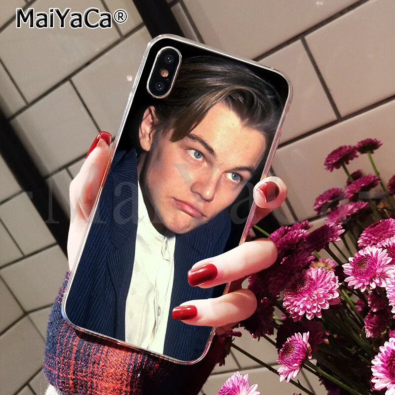 MaiYaCa Leonardo Dicaprio young Новинка чехол для телефона Fundas чехол для iPhone 6 S 6 plus 7 7 plus 8 8 Plus X Xs MAX 5 5S XR