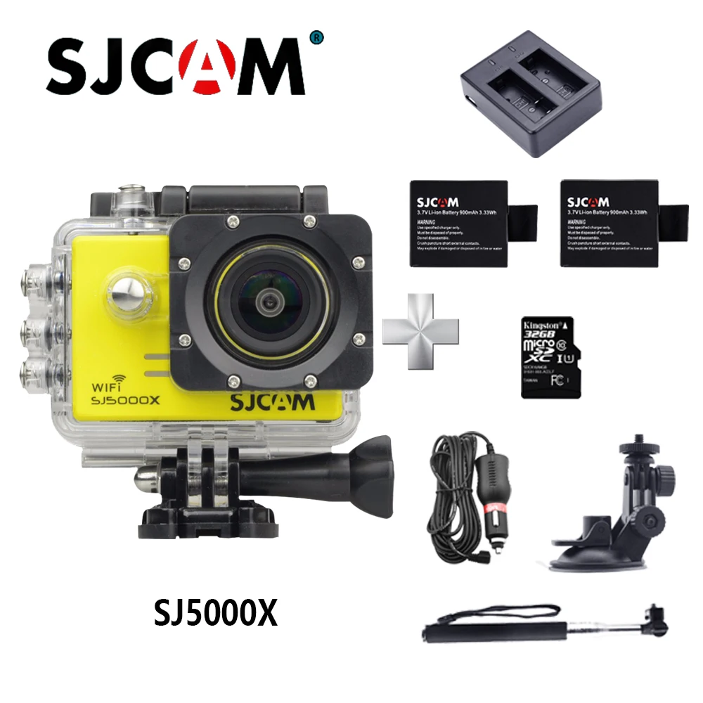 Оригинальная Экшн-камера SJCAM SJ5000X Elite WiFi 4K Gyro HD 2,0 lcd NTK96660, Водонепроницаемая камера 1080 p, Спортивная камера go extreme pro