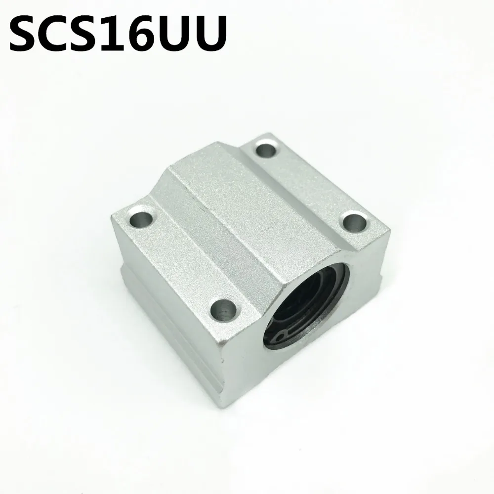

SC16UU SCS16UU 16mm Slide Unit Block Bearing Steel Linear Motion Ball Bearing Slide Bushing Shaft