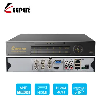 

KEEPER 4 Channel 1080N 5 In 1 For CCTV Kit VGA HDMI Security System Mini NVR For 1080P IP Camera Onvif DVR PTZ H.264