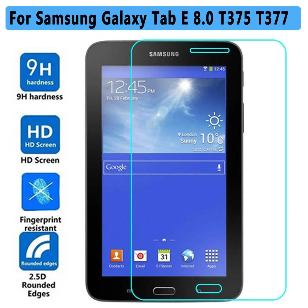 Ультратонкое закаленное стекло 0 3 мм 9H HD для Samsung Galaxy Tab E 8 T375 T377 T377P T377R T377W T378 защита