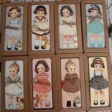 12 компл./лот 30 шт. в комплекте новые необычные девушка закладки мультфильм Kawaii книга знаки куклы обувь для девочек серия книг держатель Bookband опт