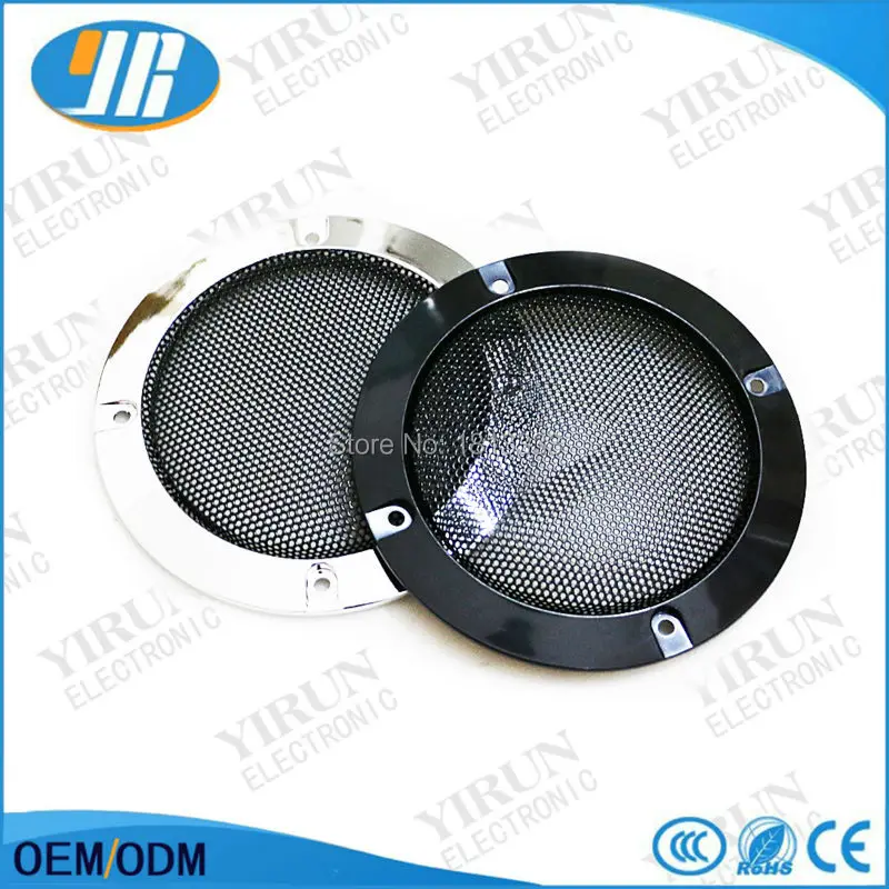 

10pcs 4inch 12cm Silver Speaker Protective Grille circle With protective black iron mesh DIY arcade games cabinet decorative
