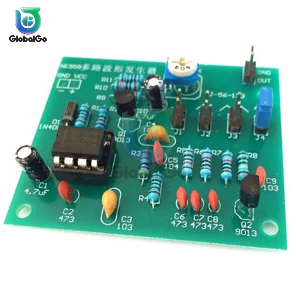

NE555 Sine Triangle Square Wave Multi Channel Waveform Generator Module DIY Kits