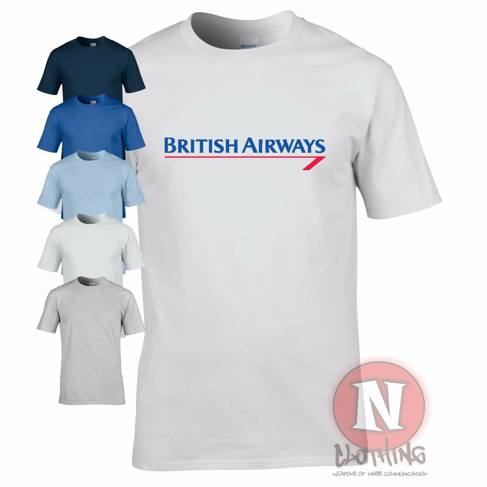British Airways/классический логотип новый бренд команда авиалиний летная футболка BA