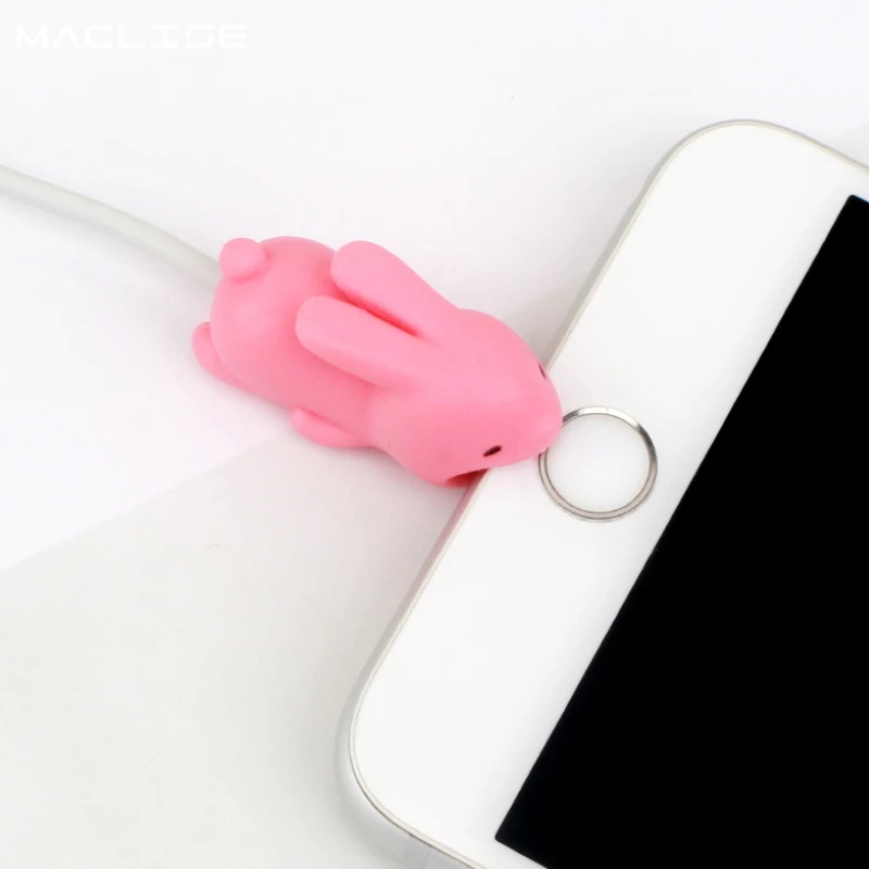 Устройство для намотки кабеля, мультяшное Зарядное устройство USB, шнур для передачи данных, защитная линия для зарядки, для iPhone, samsung, usb-устройство для защиты от укуса животных