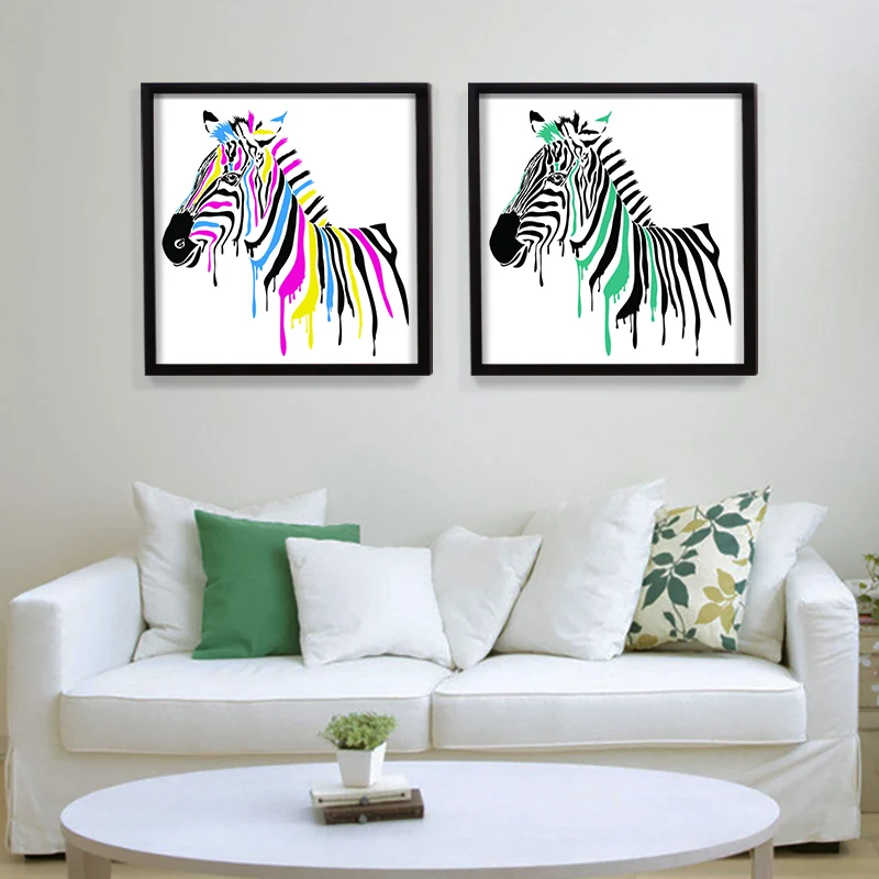 Modern Zebra Poster Aesthetic Canvas painting wall Art abstract Creative Murals Nordic Unframed Picture living room Home Decor | Дом и сад