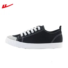 Воин прогулочная обувь черный белый холст Для мужчин Для женщин Классический Низкий Топ Скейтбординг обувь резиновая Sneakser спортивной обуви S060