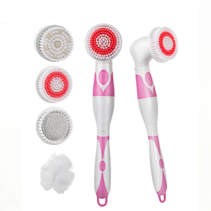 CNAIER-AE-8285-Electric-Body-Cleansing-Brush-Set-Massager-With-Long-Handle-Women-Hard-Cell-Removal