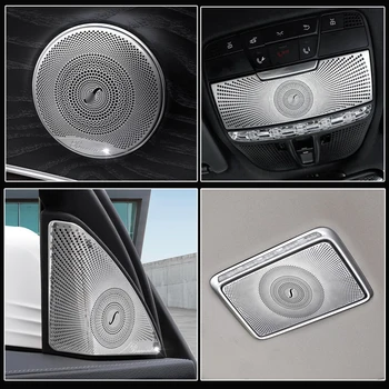 

Car Styling Door Stereo Audio Speaker Reading Light Tweeter trim strips Cover For Mercedes Benz C W205 2015-18 Auto Accessories