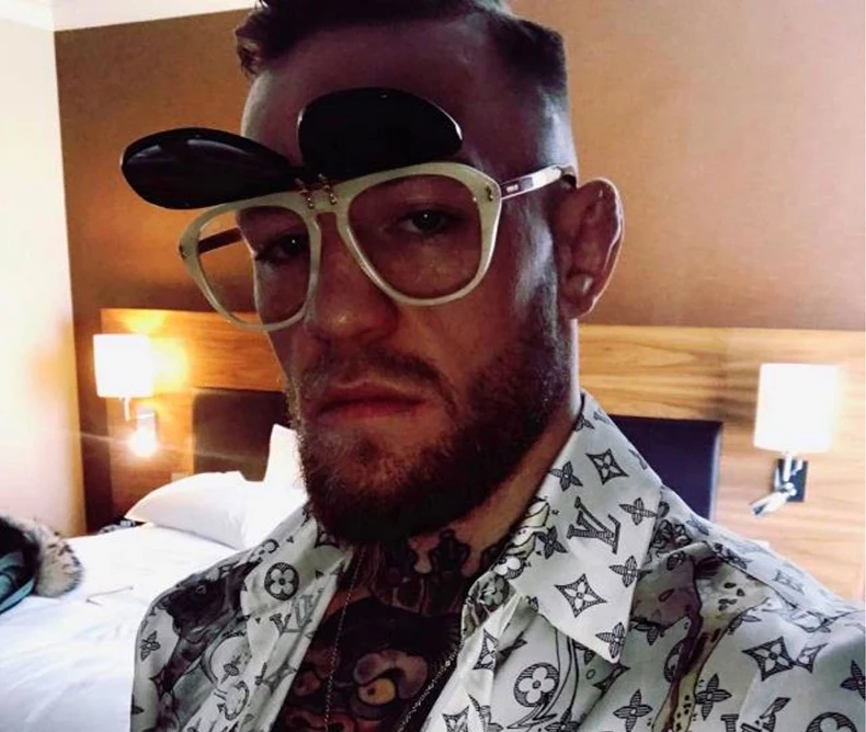 conor mcgregor sunglasses flip