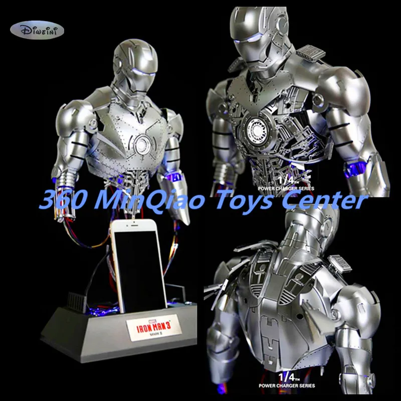 Iron Man 1:4 Charging Version Of The Statue Maintenance Version Bust MK2 Venue Version Half-Length Photo Or Portrait WU807