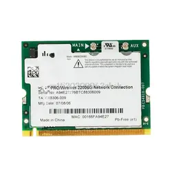 Для Intel Pro/беспроводной 2200BG 802.11B/G Mini PCI адаптер Wi-Fi для Toshiba Dell # H029