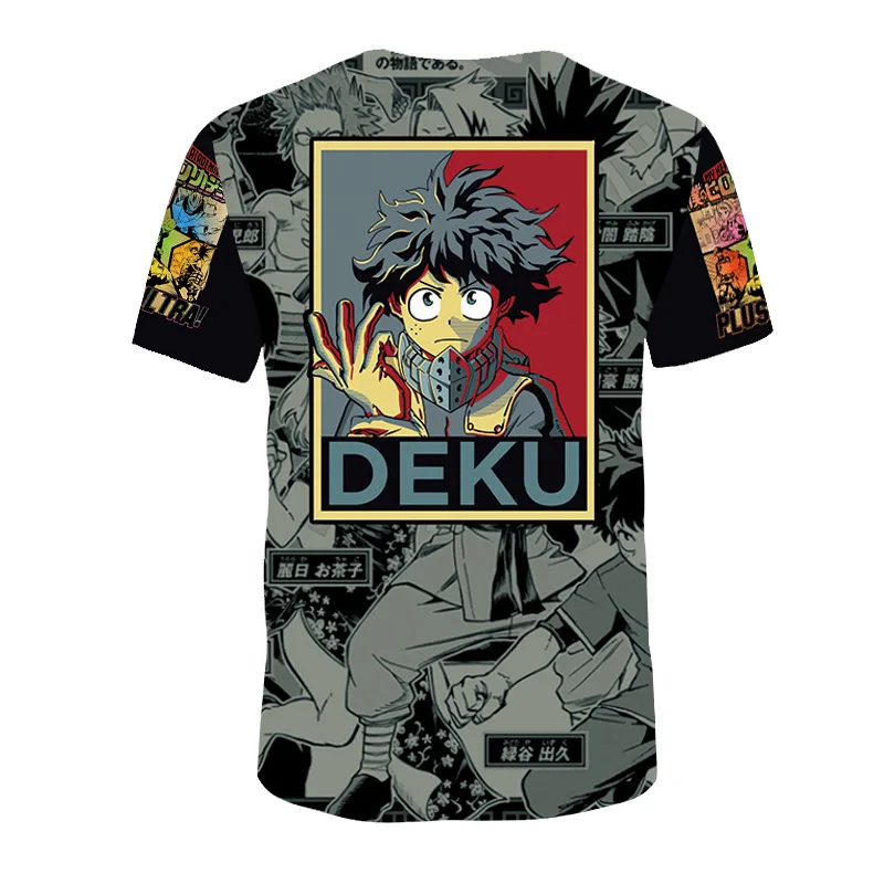 Cosroad Boku No My Hero Academia Cosplay T Shirt Costumes Men and Women Summer T-shirts Midoriya Izuku Tops1 (22)