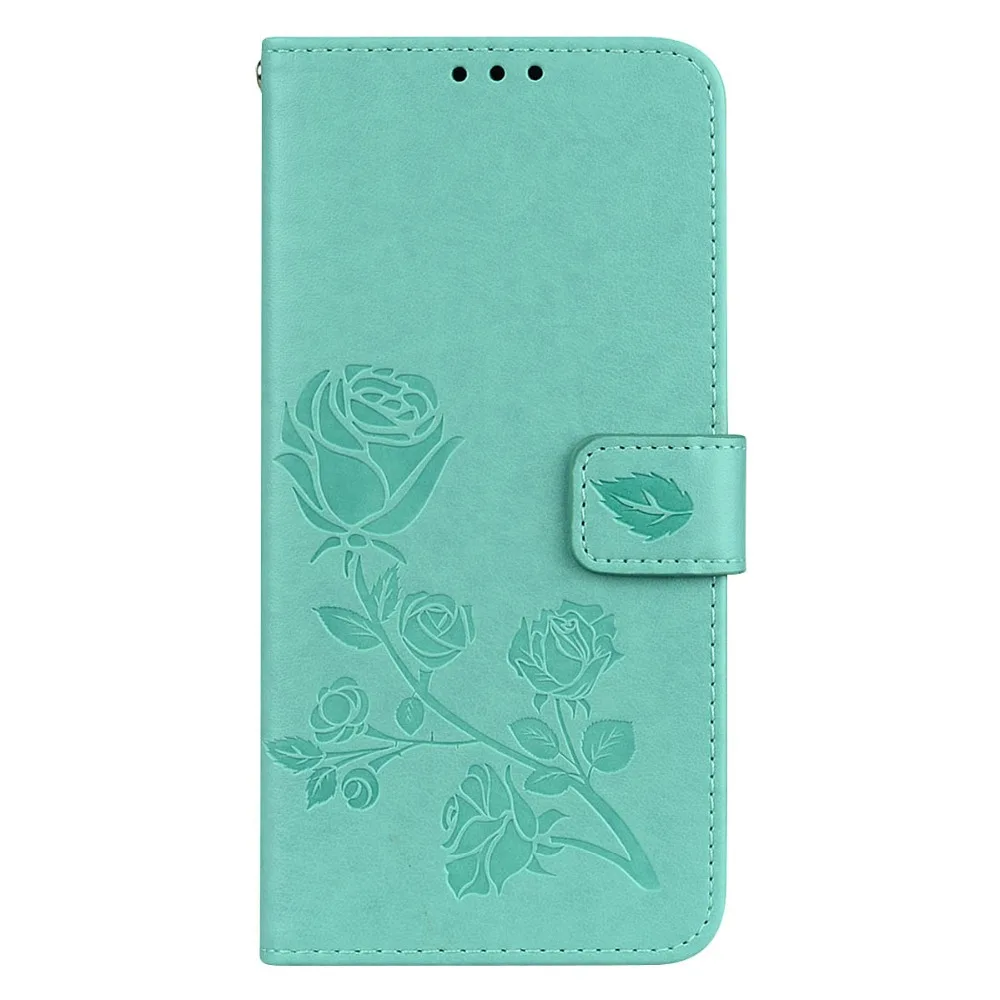 Flip Wallet Leather Case For SAMSUNG S9 Plus 3D Printed Rose Pattern Wallet Phone Back Cover with Card Slots For Galaxy S9 Funda (2)