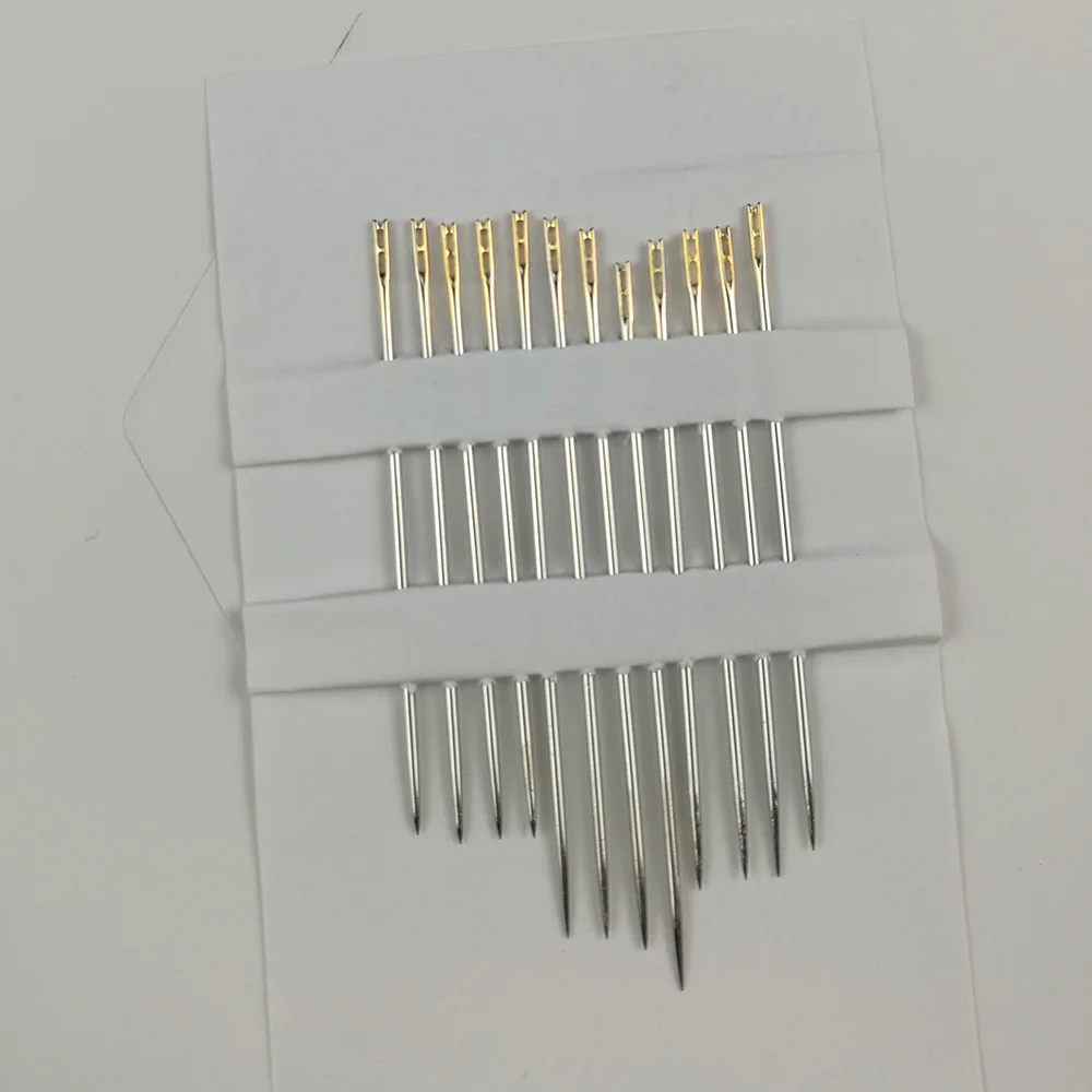 2 Packs Sewing Needles Self Threading Hand Sewing Needles Set Assorted Household Repair Set Easy