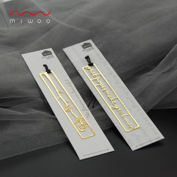 

Long-strip Bookmark Metal Exquisite Hollow Simple Literary Artistic Bookmark Creative Lovely Birthday Gift Bookmark Teacher Gift