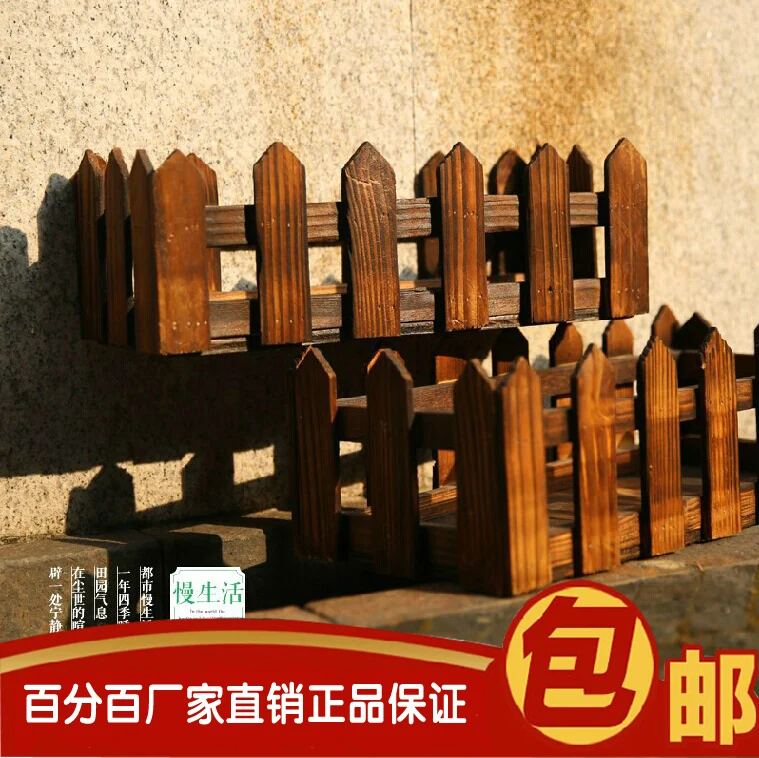 Wood Preservative Flower Pots Hanging Planters Wooden Balcony Wood Preservative Flower Pots Hanging Planters Wooden Balcony Railings Bo Carbonized Wall Baskets