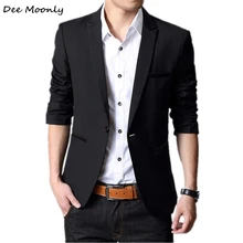 DEE MOONLY 2017 Neue Mode Casual Baumwolle Dünne Plus Größe 4XL 5XL Korea Stil Anzug Blazer Masculino Männlich Jacke Blazer männer
