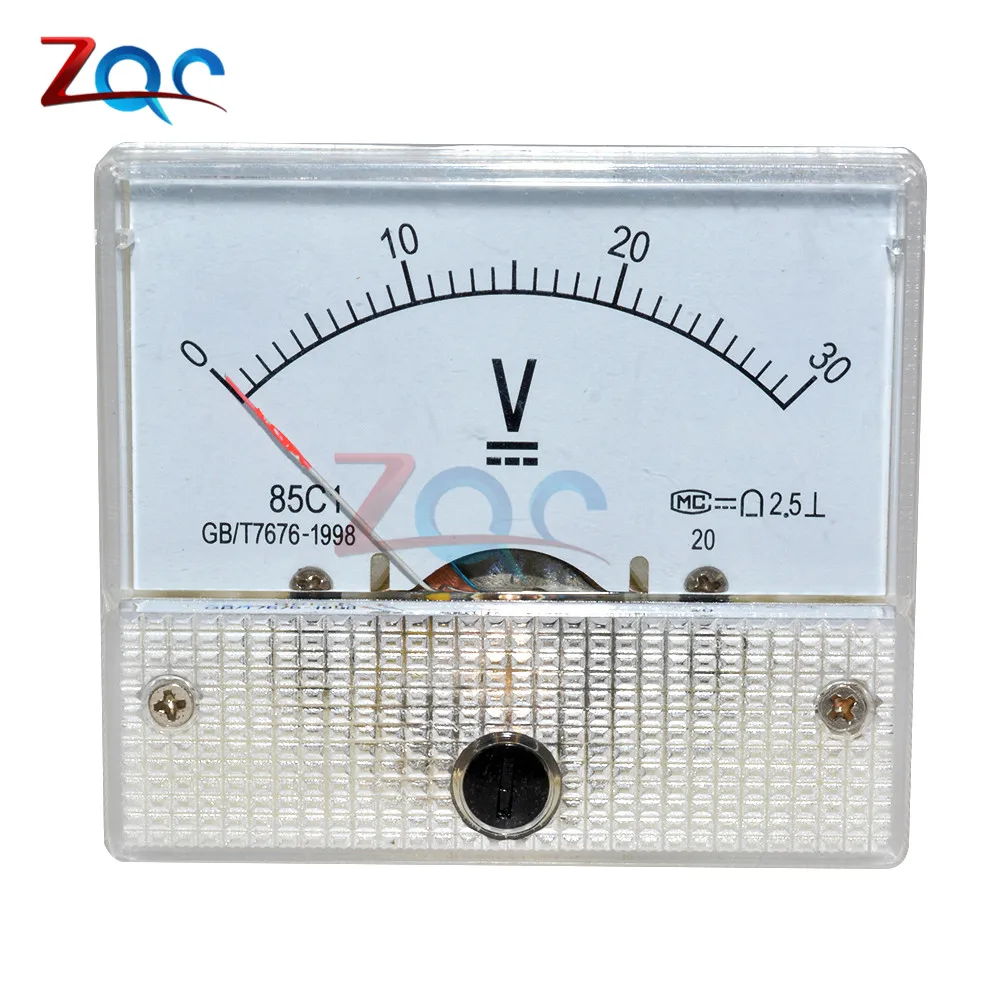 Details about / Model 85C1 DC 5-300V Volt Analog Panel Voltmeter Gauge Mechanical Voltage Meter