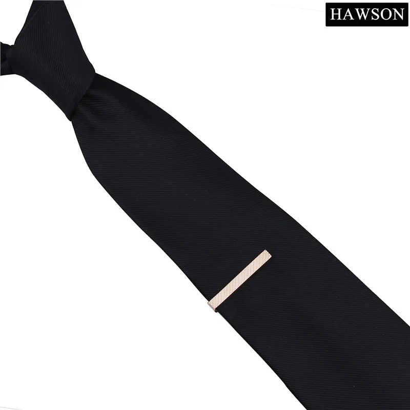 Бренд HAWSON, модный галстук из коллекции года, зажим для невесты, 3 цвета, металл, серебро, золото, простой галстук, зажим для галстука, застежка, для 2,17 дюймов